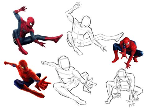 spider man pose reference